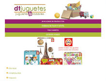 Tablet Screenshot of dtjuguetes.com